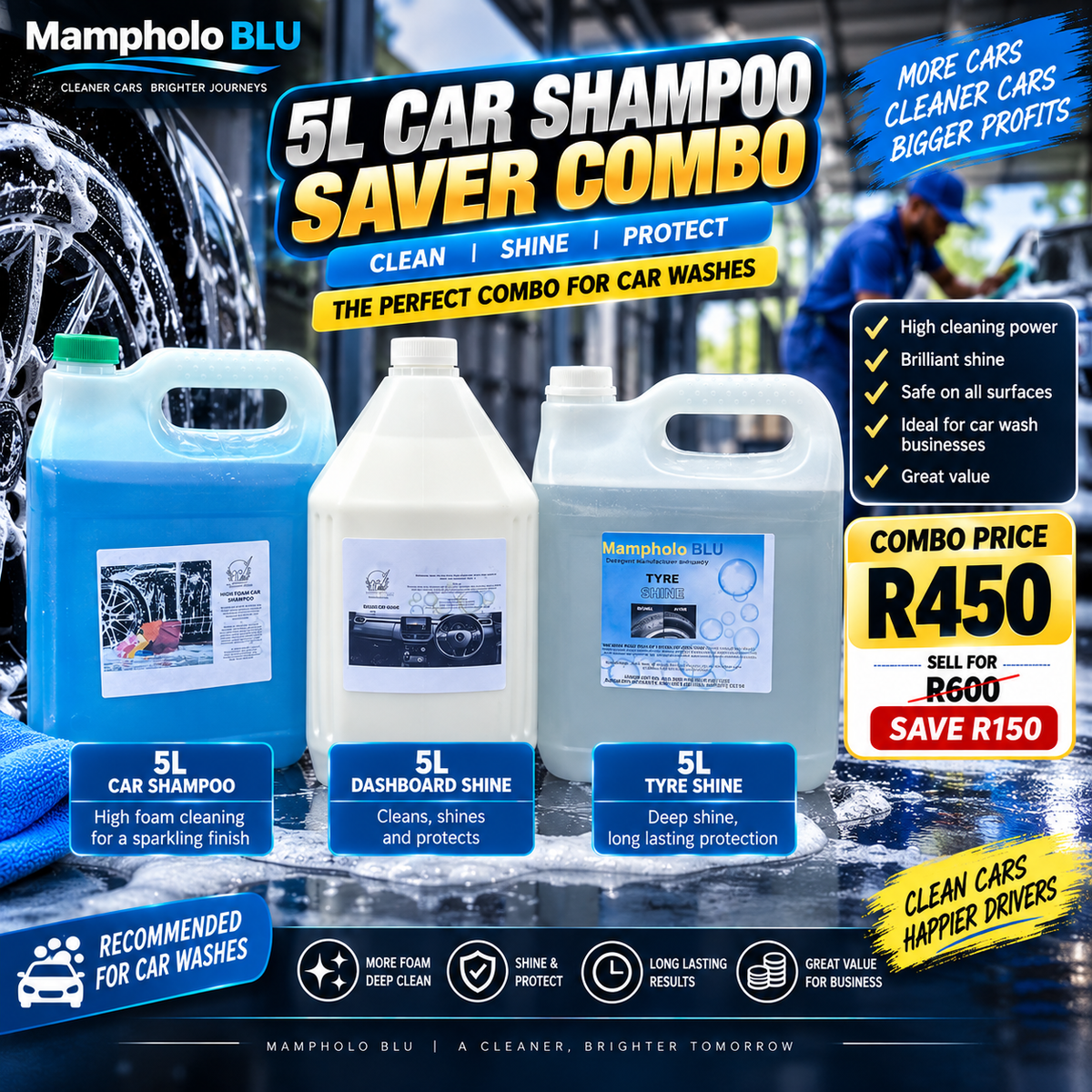 5L Car Shampoo Saver Combo
